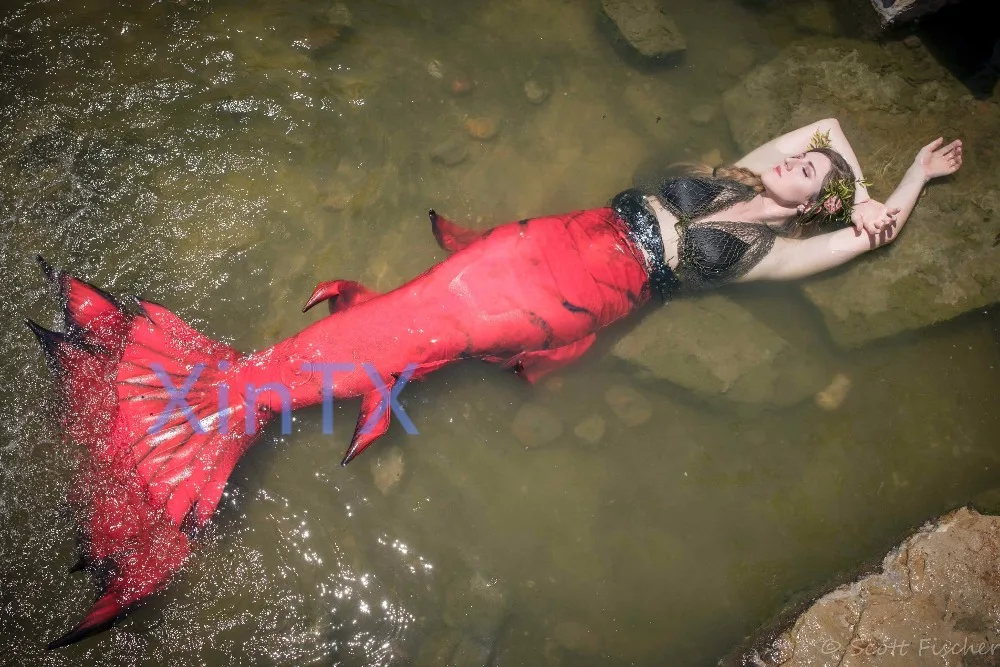 2018! Лидер продаж детский хвост русалки для взрослых с моноластами костюм женщин