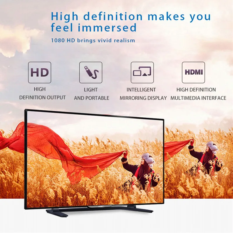 ТВ Stick HDMI Дисплей ключ хром ролях DLNA Miracast AirPlay стример Экран зеркалирование ясно