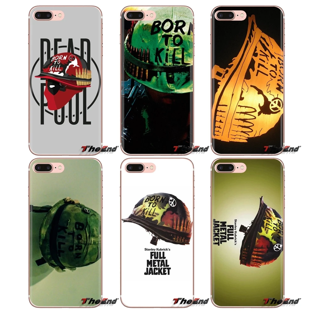 Silicone Case Cover Born To Kill Full Metal Jacket For LG Spirit Motorola Moto X4 E4 E5 G5 G5S G6 Z Z2 Z3 G2 G3 C Play Plus Mini |