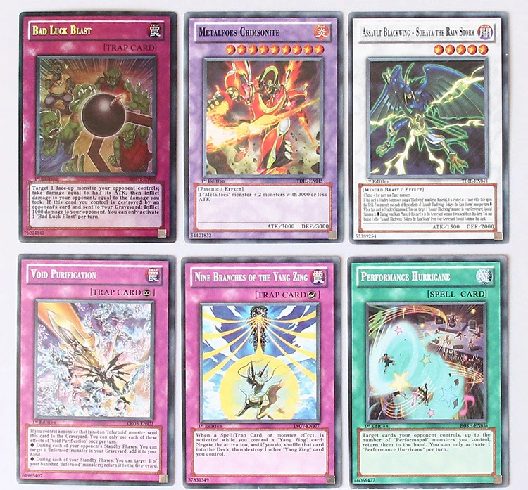Шт. 216 шт. английская Yu Gi Oh коллекция игровых карт Yugioh торговая карточная игра