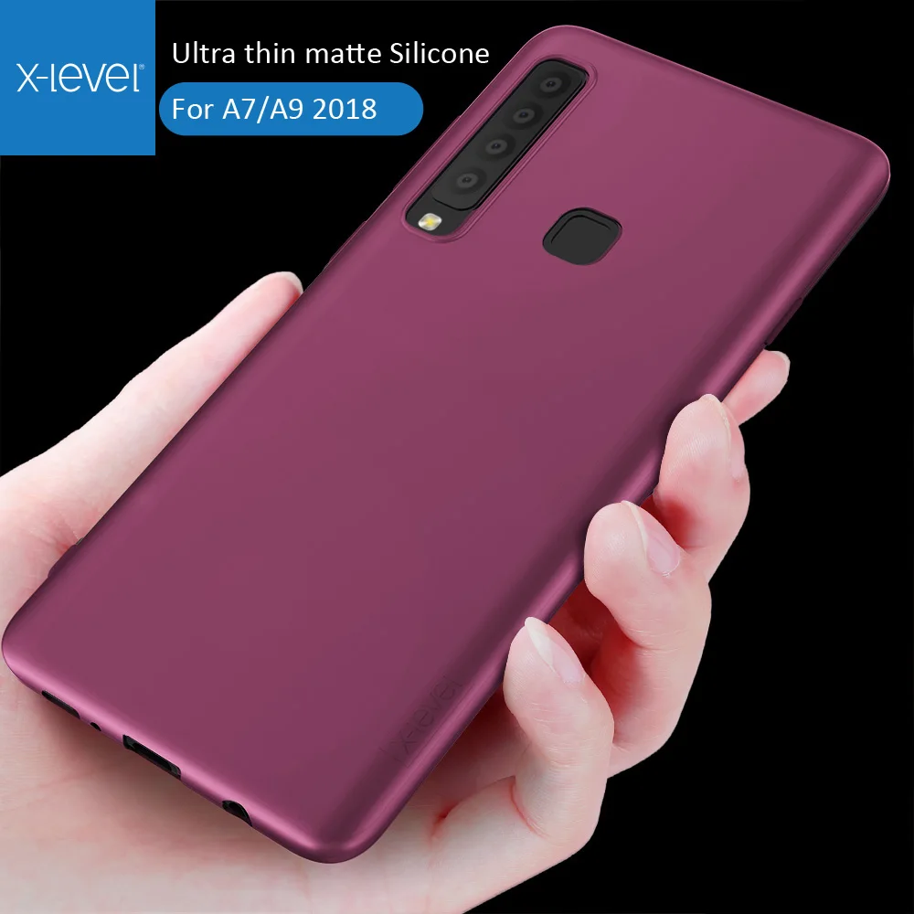 X-Level Мягкий силиконовый чехол для телефона Samsung Galaxy A7 A9 2018 A750F A9s X уровень ультра