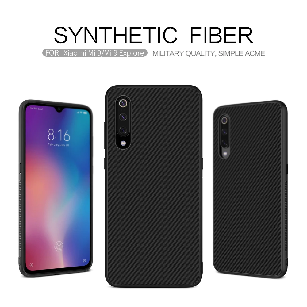 Для Xiaomi mi 9 чехол NILLKIN из углеродного синтетического волокна пластиковый чехол для задней крышки для Xiaomi mi 9 mi 9 Explorer