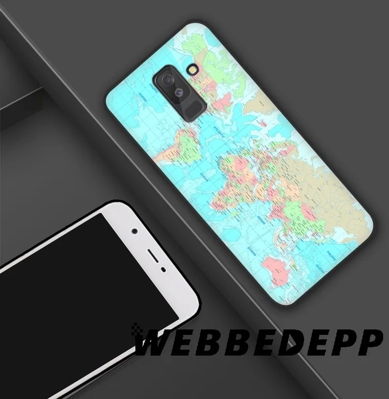 WEBBEDEPP World Map Travel Soft TPU Silicone Case for Samsung Galaxy S10 S10e S9 S8 Plus S7 S6 Edge &amp J6 |