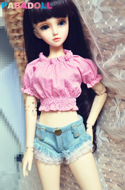 Горячая Кружева короткие джинсы штаны для BJD куклы 1/4 MSD, 1/3, SD16 куклы одежда CWB44