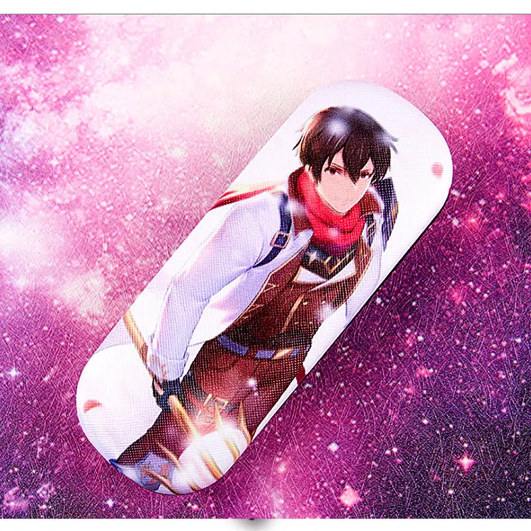 Rose red Различные аниме очки чехол s working cell Sword art онлайн Студенческая Личность Простой свежий Чехол для очков - Цвет: Rose red