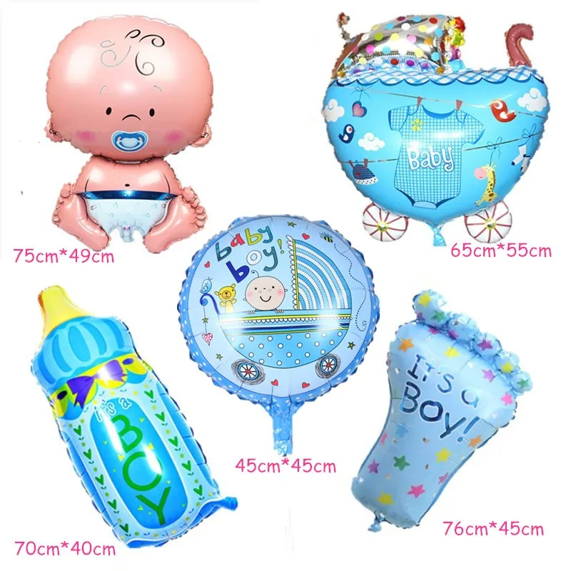 Одежда для мальчиков и девочек Фольга шарики Baby Shower украшения Anniversaire детская