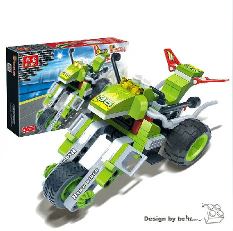 Конструктор из мелких частиц игрушки для детей летающий автомобиль гоночный