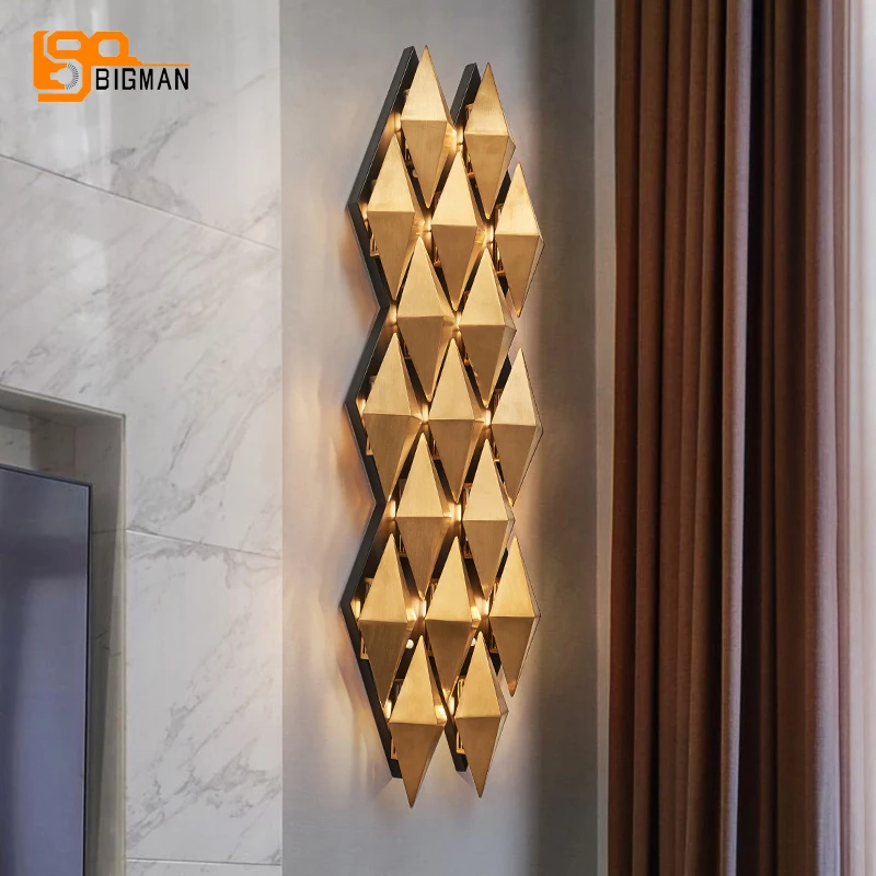 Арт деко современный настенный светильник светодиодный Wandlamp AC110V 220V Gold Гостиная