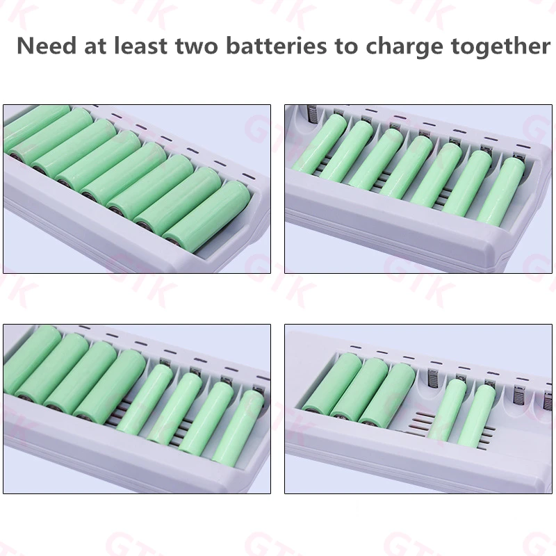 GTK 8 слотов умное зарядное устройство NIMH NICD аккумуляторная батарея 1 2 V