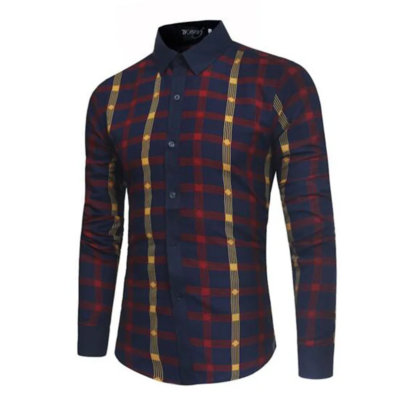 2018 сезон: весна–лето Лидер продаж Для мужчин Slim Fit с длинным рукавом Хлопок