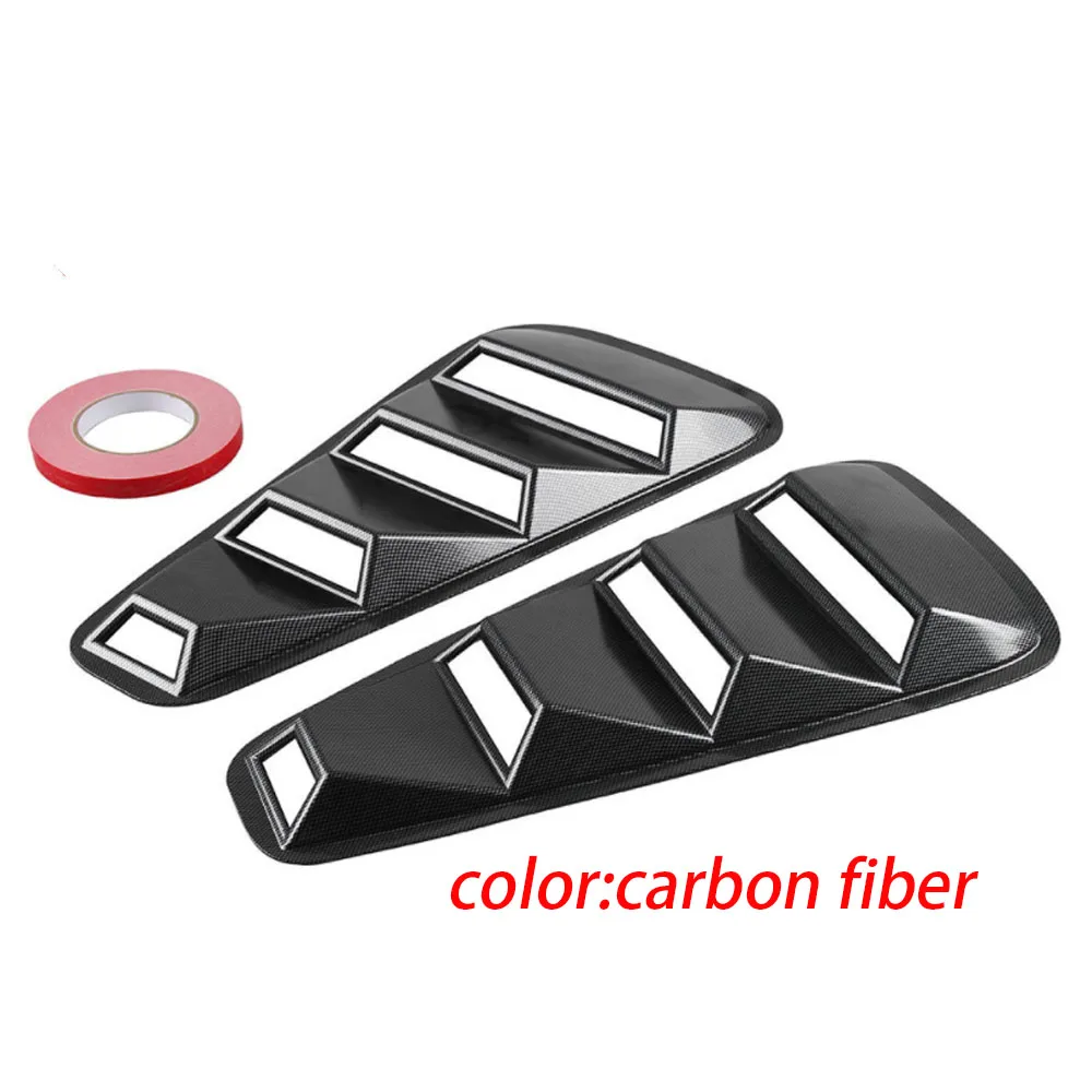 Car Styling JDM Sticker 1/4 Quarter Side Window Louvers Scoop Cover Vent for Ford Mustang 2005-2014 | Автомобили и мотоциклы