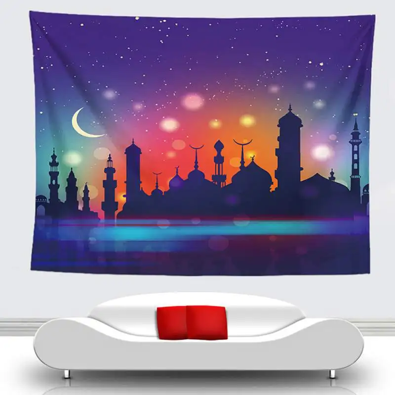 Замечательный Арабский исламский стиль Eid al Fitr гобелен с узором свежий Настенное