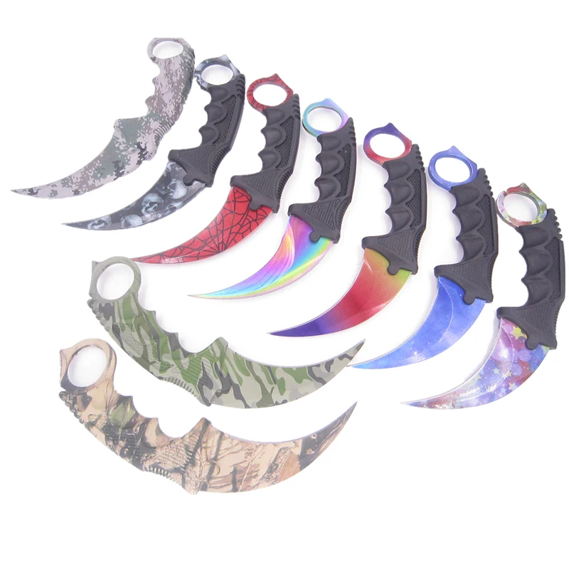 КС го счетчик ночь Хант Strike Hawkbill тактические Коготь Karambit шеи нож настоящий боевой