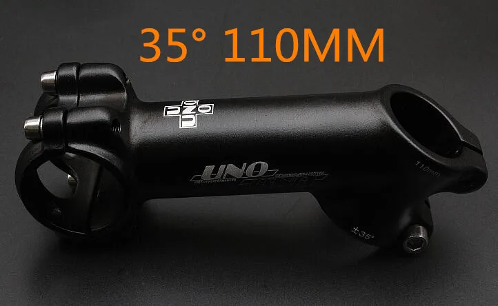 110MM UNO сверхлегкий MTB велосипедный стержень 35 градусов Алюминиевый велосипед стояк 70/90/110 мм - Цвет: 110MM