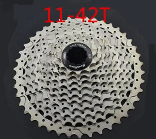 42T silver Sunracing CSMS3 кассета для горных велосипедов 10 скоростей велосипед mtb freewheel 11-40t 11-42T - Цвет: 42T silver