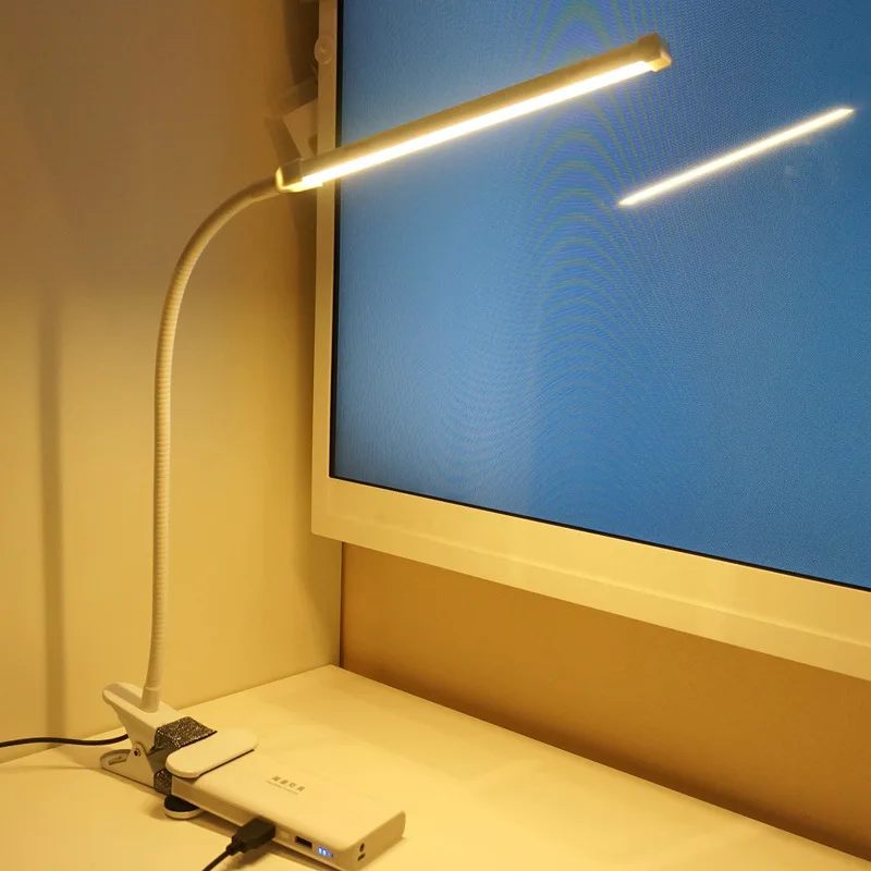 5V современные USB настольные лампы с зажимом из алюминия luminaria de mesa ночные