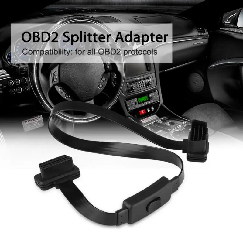 16 контактный разъем адаптер для подключения к разъему OBD2 с переключателем
