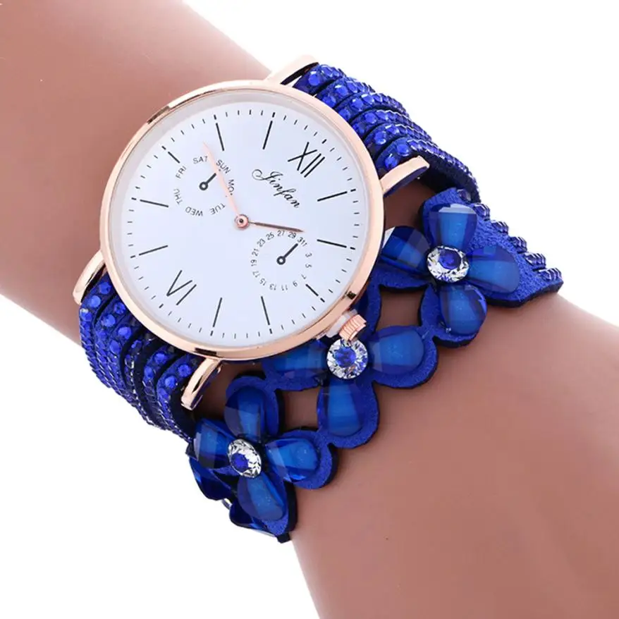 

2018 Diamond Dial Women Fashion Casual Analog Quartz Women Rhinestone Watch Bracelet Watch Gift relogio feminino #D