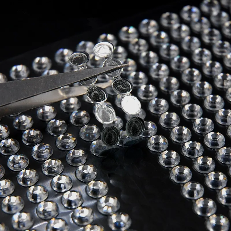 

Crystals Rhinestones Car Decor Decal Styling Accessories Mobile Diamond Self Adhesive Sticker Flat Silver acrylic drilling stick