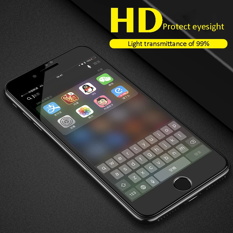ESVNE 6D защитное стекло на айфон 6 6S 7 plus Screen Protector 8 плюс Полный крышка пленки