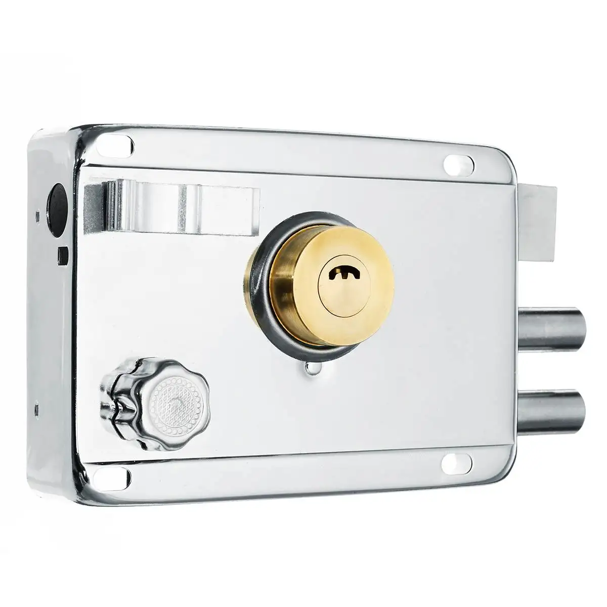 L without deadbolt Несколько страховых замков наружные железные Дверные Замки Безопасность Противоугонный замок деревянные ворота замок для дверного мебельного оборудования 4 типа - Цвет: L without deadbolt