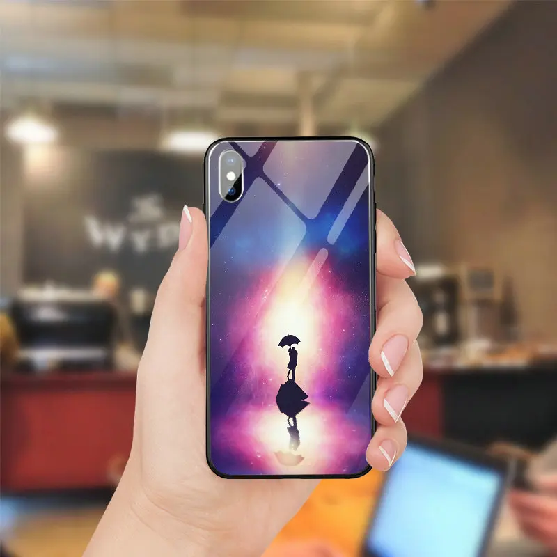 ПК ТПУ закаленное Стекло мобильного телефона чехлы Сумки для Iphone 5 5s se X XR XS Max 10 7 6 6s