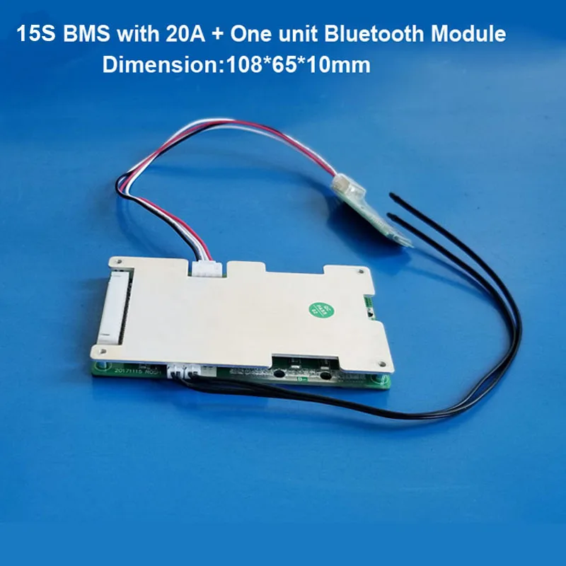 15S 63V Li ion Smart BMS с Управлением по ПК и приложением функцией балансировки