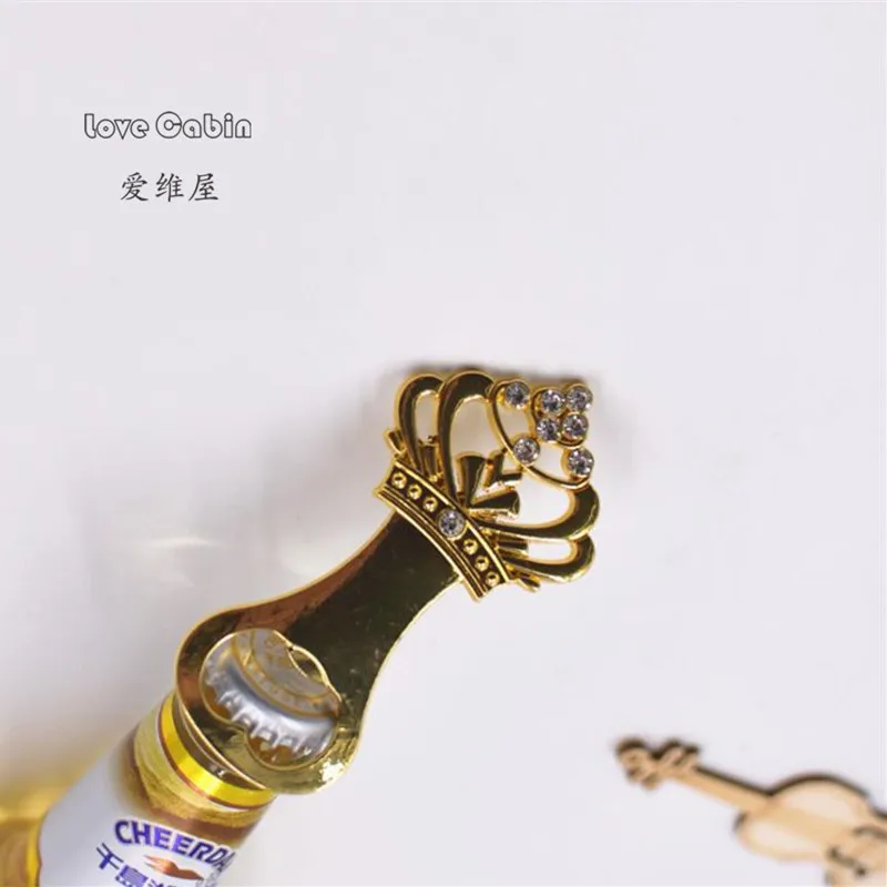 Diamond Crown Bottle Opener Wedding favor Baby Show Christmas Birthday Party House Moving Gift Business Travel Souvenirs 30pcs | Дом и сад