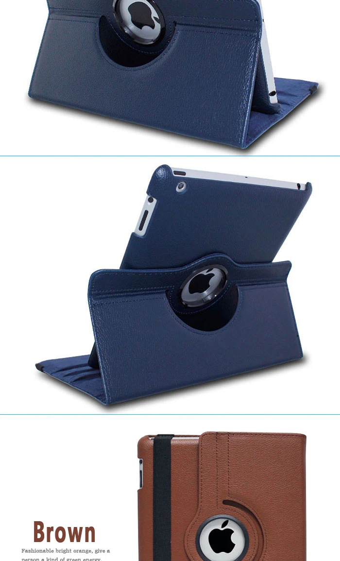 Принципиально для iPad 2/3/4 9," дюймовый планшет крышка Case_Smart Wake-для сна и игр, 360-вращающийся&+ Защитная пленка на экран, и ручка