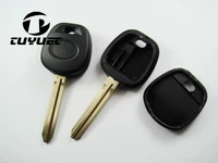 replacement key blanks case for toyota transponder key shell toy43 bladecan install tpx1 2 carbon chip