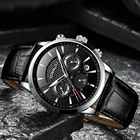 Часы наручные Crrju Мужские кварцевые с хронографом, брендовые Роскошные спортивные в стиле милитари