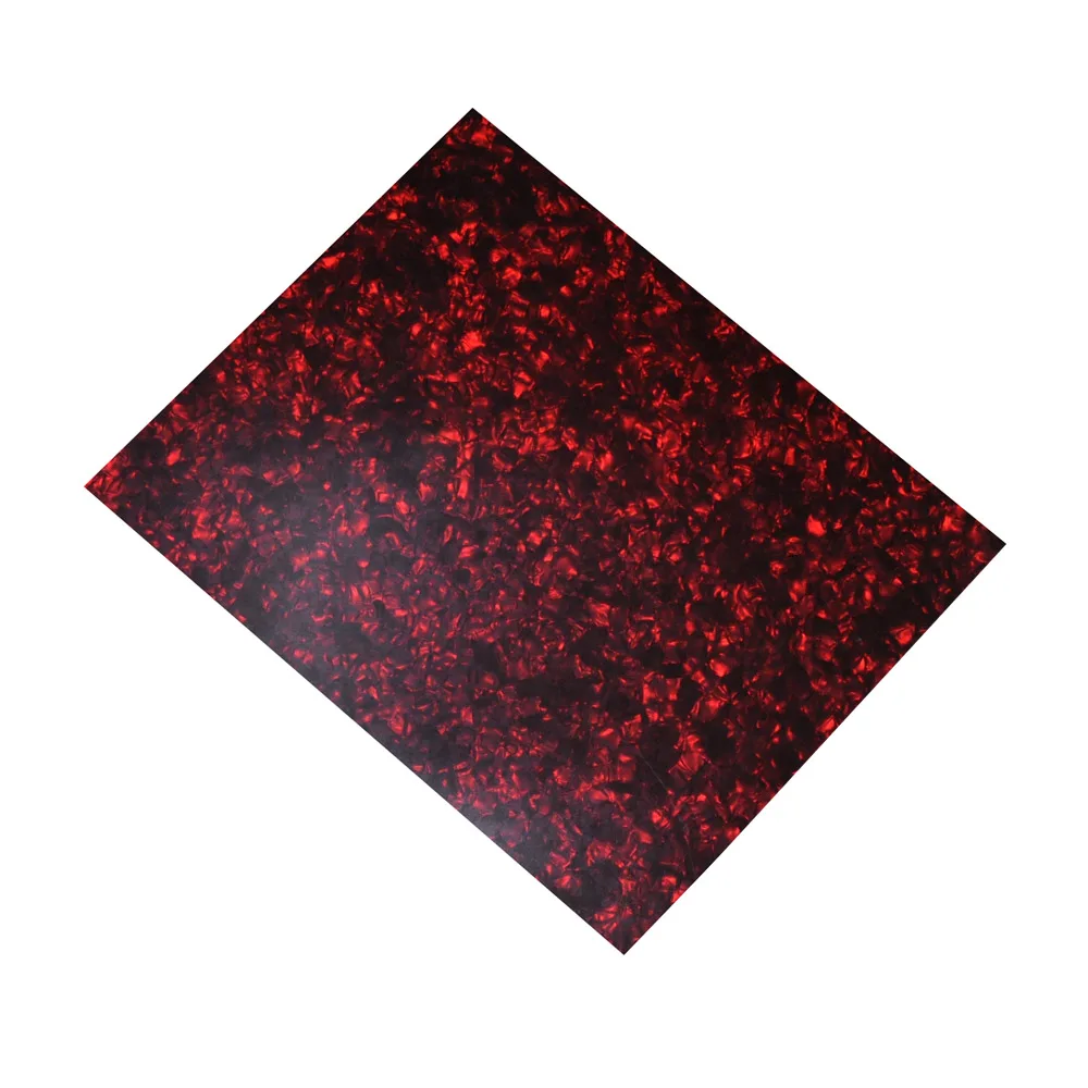 3Pcs A4 Size 0.46mm Pearl Red Celluloid Sheet 210x297mm for Pickguard Custom Inlays Guitar Pick Luthier | Спорт и развлечения