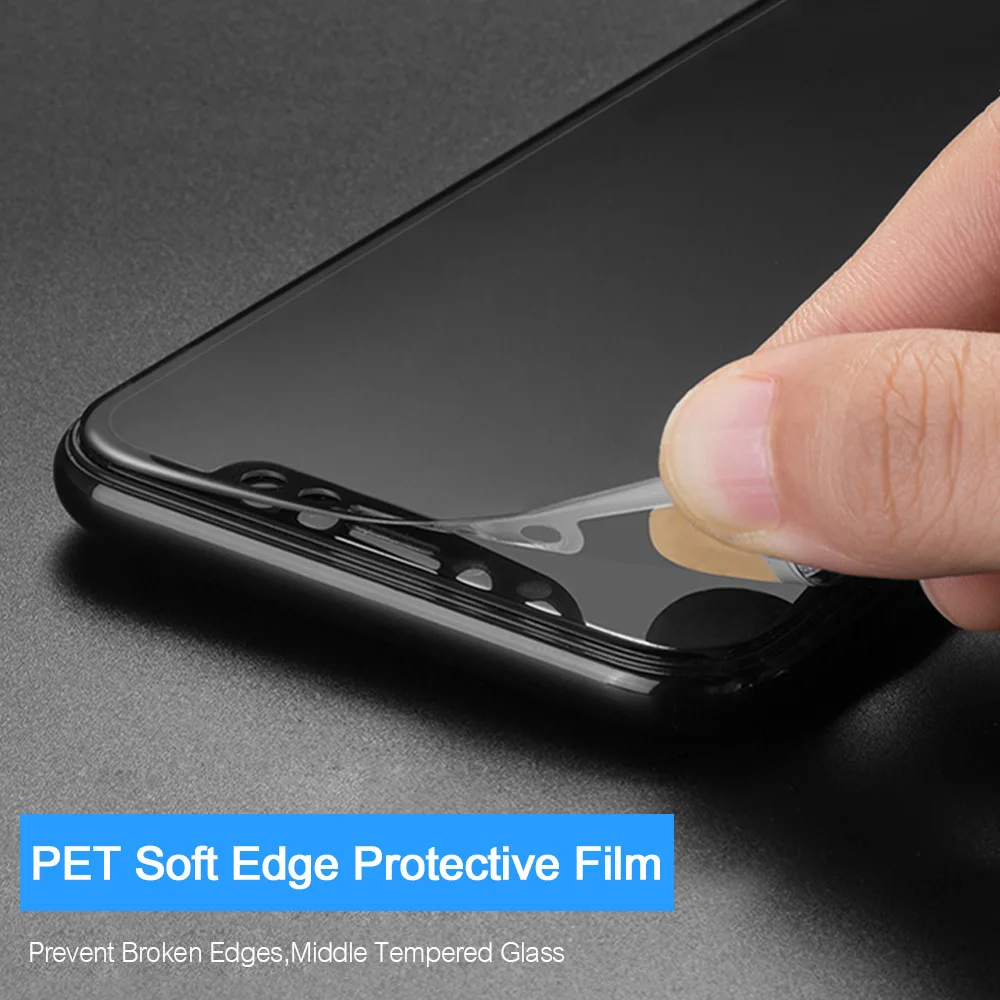 SMORSS 2 шт. Защитная пленка для iphone X 3D поверхность обновленная версия Полный экран