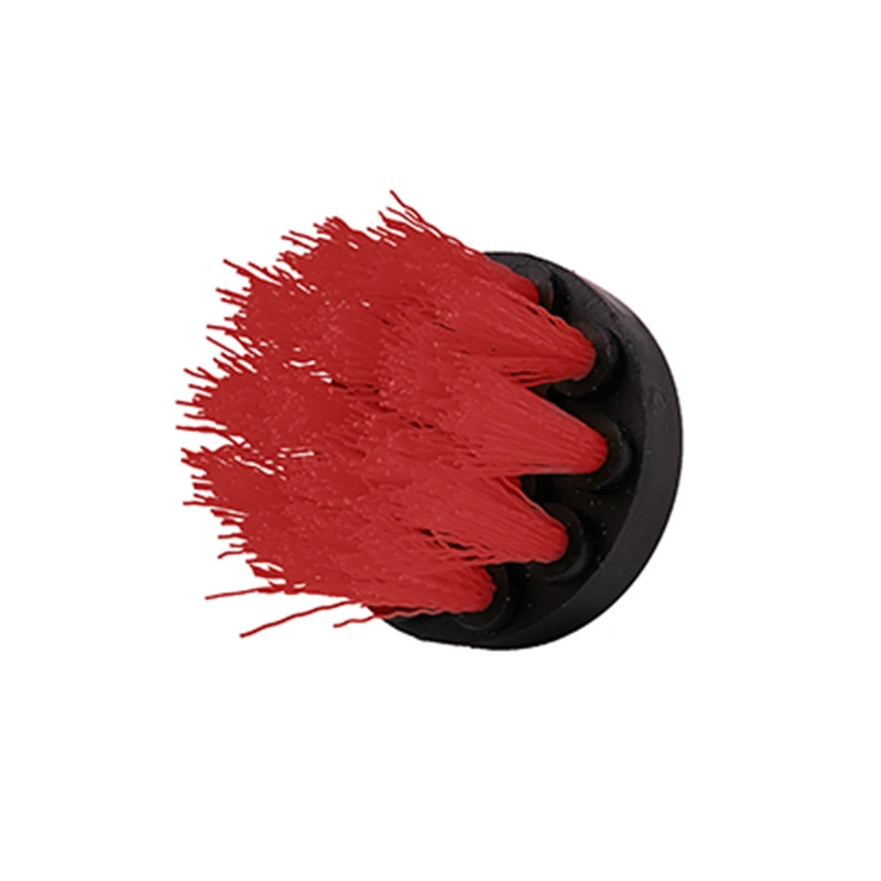 

2inch Drill Power Scrub Clean Brush For Leather Plastic Wooden Furniture Car Interiors Cleaning Power Scrub, Red
