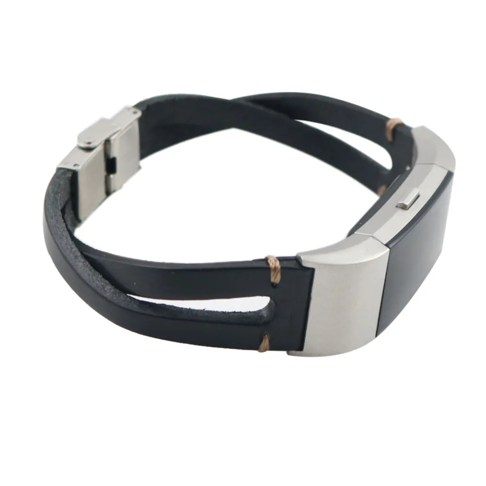 Ремешок для часов, сменный кожаный браслет, ремешок для Fitbit Charge 2, ремешок для часов 3#0919