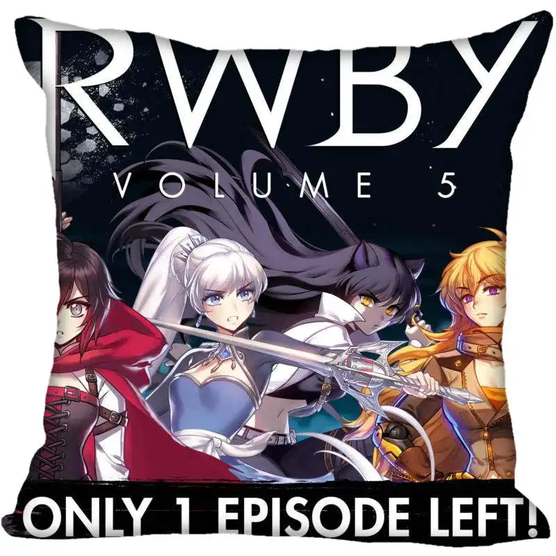 Заказная декоративная наволочка RWBY квадратная Наволочка на молнии 33x33,40x40,45x45 см(с одной стороны) наволочка