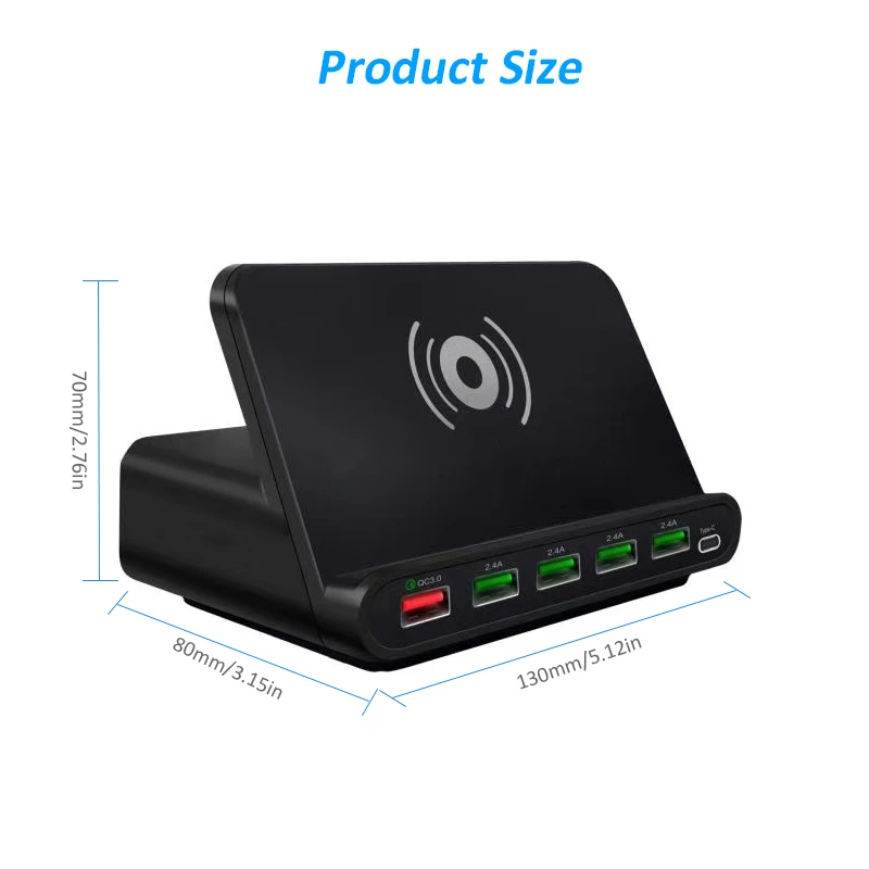 Беспроводное зарядное устройство FDGAO Qi с usb зарядкой 60 Вт держатель Quick Charge 3 0 для