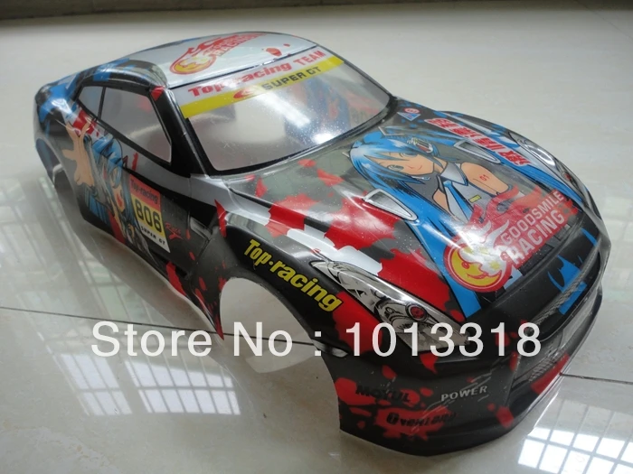 Ewellselling №: S037 190 мм ПВХ Окрашенный корпус 1/10 для 1:10 RC car 2 шт./лот|1/10 body|body 1/10body shell |