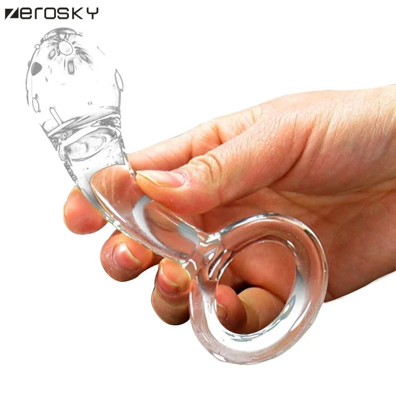 Anal Plug Crystal Glass Artificial Penis Dildo Realistic buttplug Masturbation Vaginal Massager Toys For Adults Zerosky | Красота и