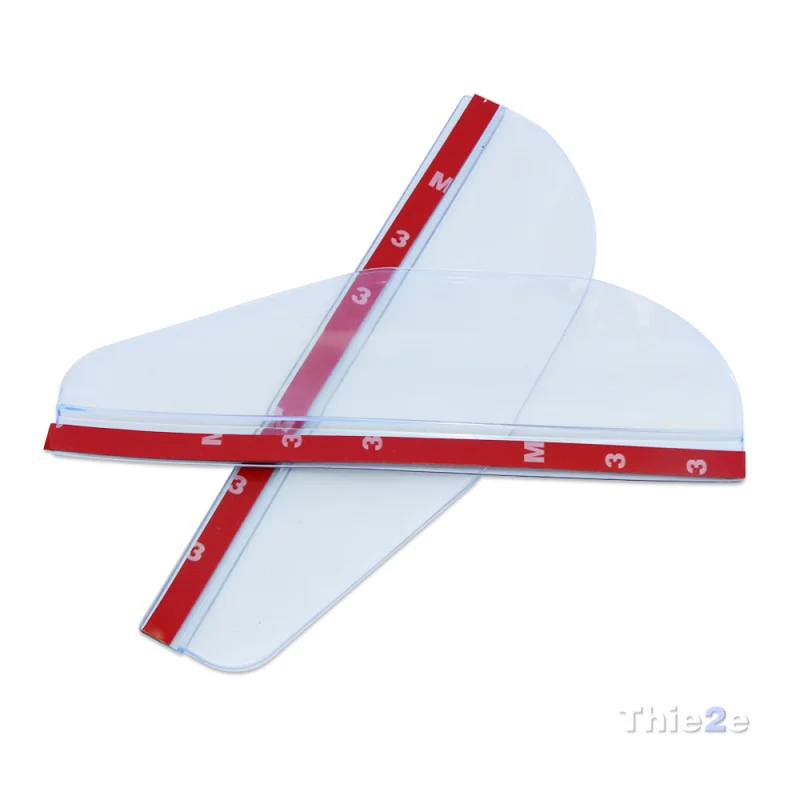 transparency 2 шт. автомобильный дождевик для Volkswagen VW Polo Passat B5 B6 CC GOLF 4 5 6 Touran Tiguan Bora peugeot 307 206 308 407 аксессуары - Название цвета: transparency