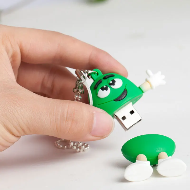 Usb Flash Drive Cartoon Chocolate M&ampM Memory Card Pen 32GB Stick 64G Pendrive 128GB 16G 8G Best Gift | Компьютеры и офис