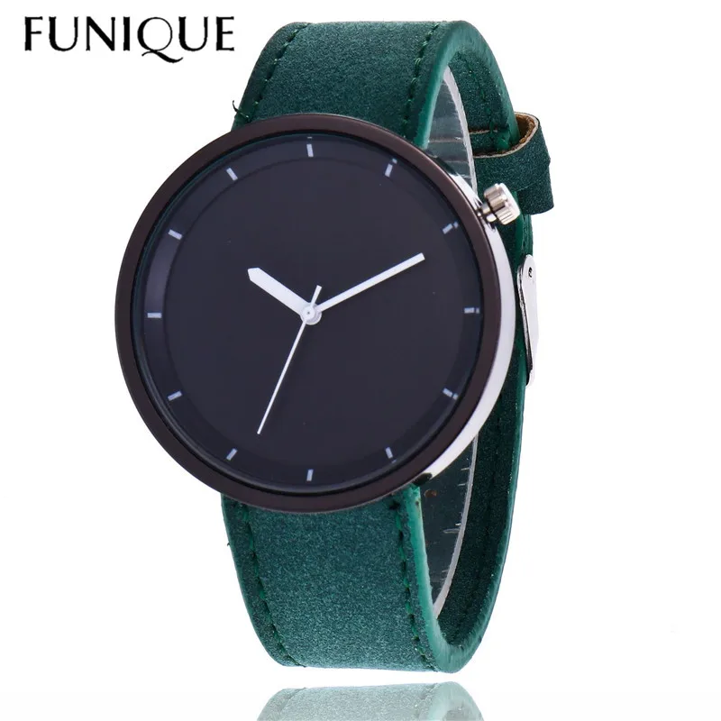 FUNIQUE 2018 Cortico кварцевые часы для женщин PU кожаный ремешок модные женские роскошный