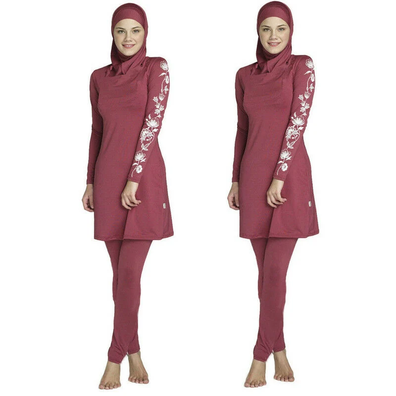 Скромный Bearwear Burkini купальный костюм Купальники мусульманский полный Чехол