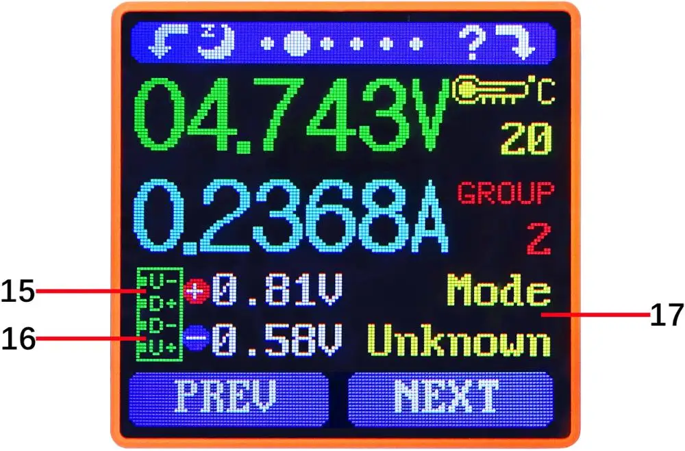 [Склад в России] RD UM25 UM25C Для APP USB 2,0 Тип-C ЖК-дисплей Вольтметр Амперметр Напряжение измеритель тока, для батареи с зарядкой от usb Тестер