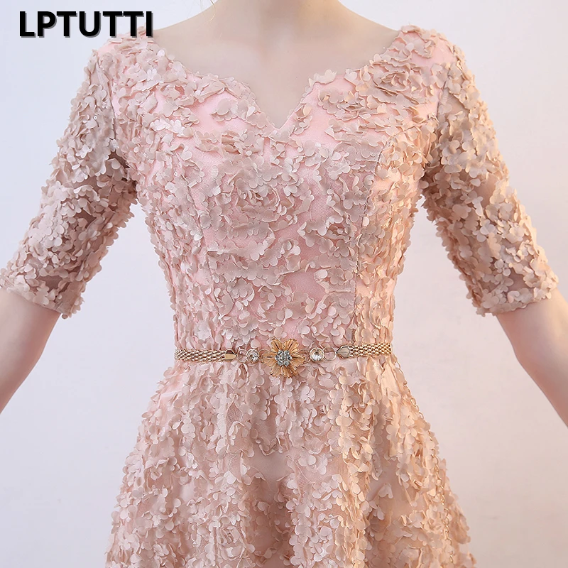 LPTUTTI Appliques V-neck Plus Size New For Women Elegant Date Ceremony Party Prom Gown Formal Gala Luxury Long Evening Dresses | Свадьбы и