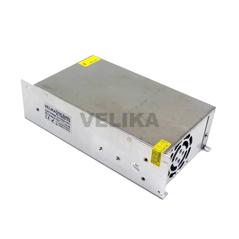Импульсный источник питания DC70V 14.3A 1000W трансформатор 220V 110V AC DC 70V SMPS для