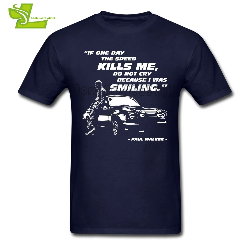 Мужская футболка с надписью The Speed Kills Me Paul Walker повседневные свободные топы для