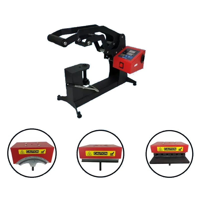 

3 in 1 Combo Double Display Cap Heat Press Machine 15x15CM Logo/Label/Hat/Pen Sublimation Printer