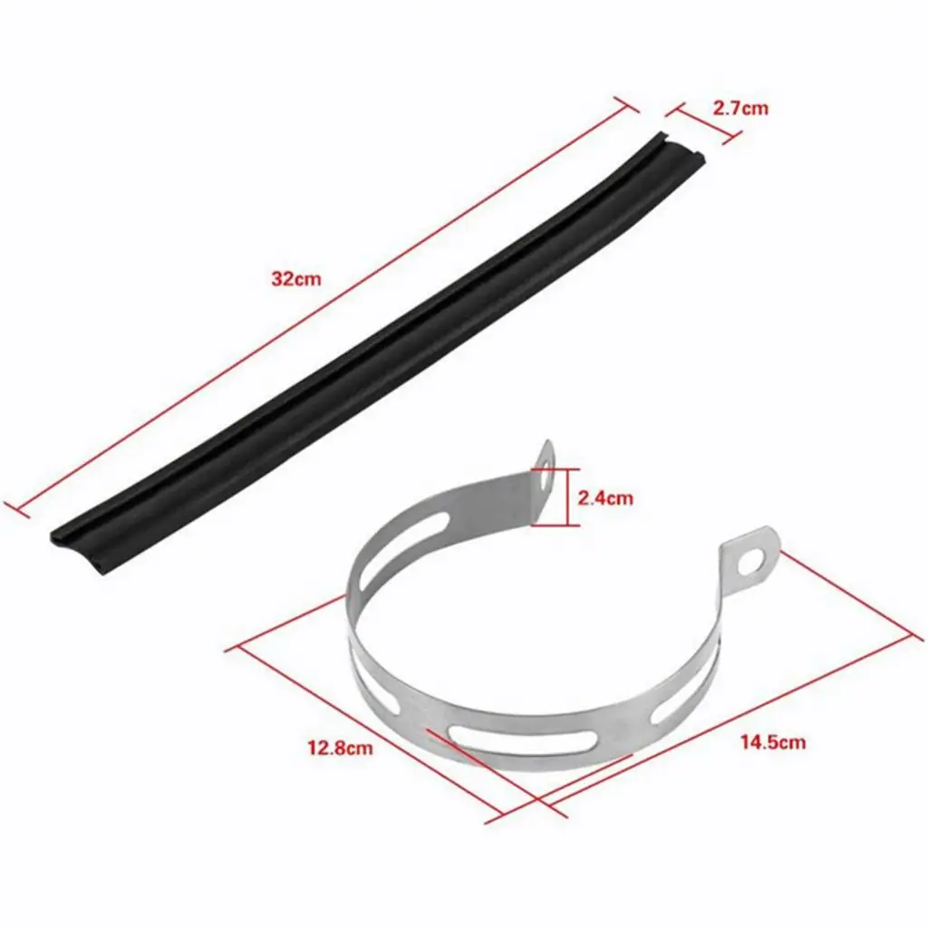 

1 Pcs Universal Motorcycle Exhaust Pipe Bracket Semicircle Silencer Pipe Hanger Mount Exhaust Bracket Motorcycle Muffler Pipe
