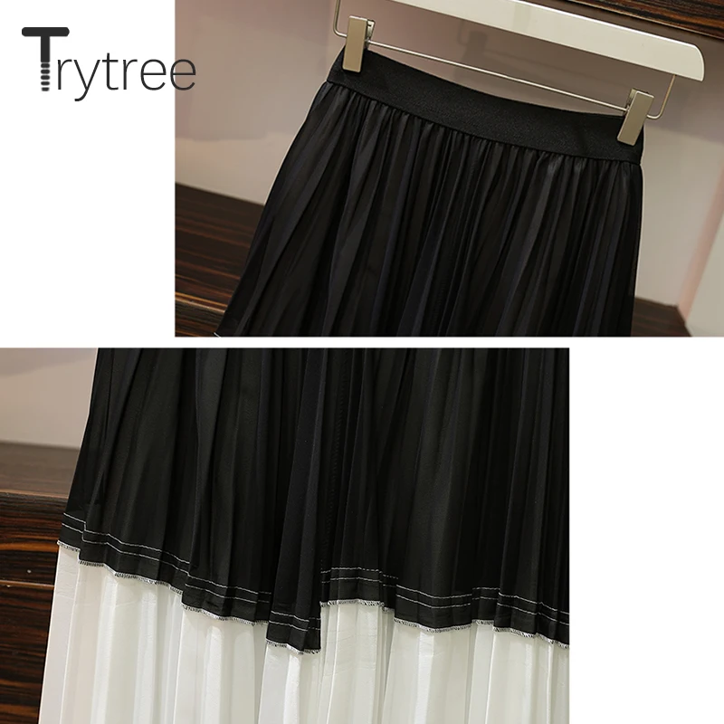 Trytree 2019 летний женский комплект из двух предметов кружевной топ с отложным